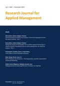 Cover: Research Journal for Applied Management - Jg. 2, Heft 1 - PubliQation