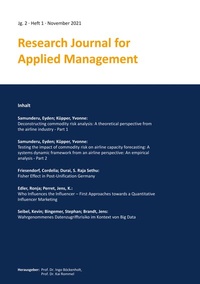 Enlarge image Cover: Research Journal for Applied Management - Jg. 2, Heft 1 - PubliQation