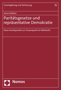 Abbildung von: Paritätsgesetze und repräsentative Demokratie - Nomos