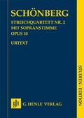 Cover: Arnold Sch&ouml;nberg - Streichquartett Nr. 2 op. 10 mit Sopranstimme - Henle, G&uuml;nter