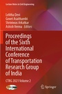 Cover: Proceedings of the Sixth International Conference of Transportation Research Group of India - Springer