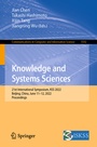Cover: Knowledge and Systems Sciences - Springer