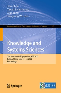 Enlarge image Cover: Knowledge and Systems Sciences - Springer