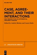 Cover: Case, Agreement, and their Interactions - De Gruyter