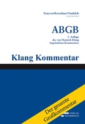 Cover: Gro&szlig;kommentar zum ABGB - Klang Kommentar - Verlag &Ouml;sterreich