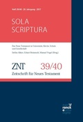 Abbildung von: ZNT - Zeitschrift für Neues Testament 20. Jahrgang (2017), Heft 39/40 - Narr Francke Attempto