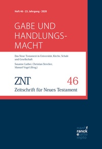 Abbildung von: ZNT - Zeitschrift für Neues Testament 23, 46 (2020) - Narr Francke Attempto