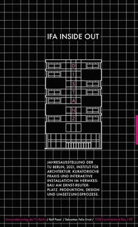 Enlarge image Cover: IFA inside out - Universitätsverlag der TU Berlin