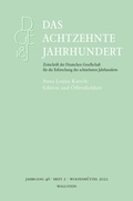 Cover: Das achtzehnte Jahrhundert - Wallstein