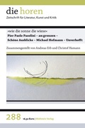 Cover: &raquo;wie die sonne die wiese&laquo; - Wallstein
