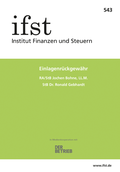Cover: ifst-Schrift 543 - Finanzen u. Steuern