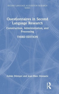 Enlarge image Cover: Questionnaires in Second Language Research - Routledge