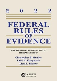 Enlarge image Cover: Federal Rules of Evidence - Aspen Publishing
