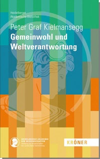 Abbildung von: Gemeinwohl und Weltverantwortung - Alfred Kröner Verlag
