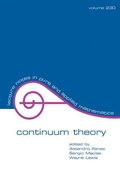 Cover: Continuum Theory - CRC Press