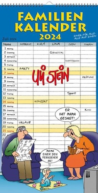 Bild vergrößern Bild: Uli Stein Familienkalender 2024: Familienplaner mit 5 Spalten - Lappan