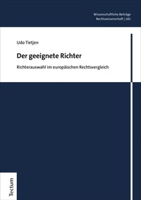 Abbildung von: Der geeignete Richter - Tectum Wissenschaftsverlag