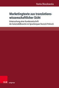 Abbildung von: Marketingtexte aus translationswissenschaftlicher Sicht - Brill Deutschland