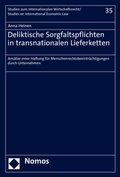 Bild: Deliktische Sorgfaltspflichten in transnationalen Lieferketten - Nomos