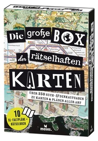 Abbildung von: Die große Box der rätselhaften Karten - moses Verlag