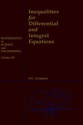 Cover: Inequalities for Differential and Integral Equations: Volume 197 - Academic Press