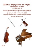 Cover: Kleines Triptychon op.40 f&uuml;r Barockquartett - Musikverlag Theo Theobald