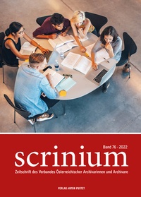 Abbildung von: Scrinium Band 76 - 2022 - Verlag Anton Pustet Salzburg