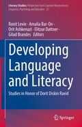 Cover: Developing Language and Literacy - Springer