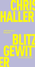 Cover: Blitzgewitter - Matthes & Seitz Berlin