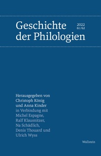Abbildung von: Geschichte der Philologien - Wallstein