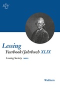 Cover: Lessing Yearbook/Jahrbuch XLIX, 2022 - Wallstein