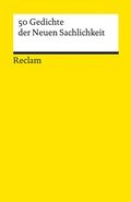 Cover: 50 Gedichte der Neuen Sachlichkeit - Reclam