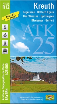 Abbildung von: ATK25-R12 Kreuth (Amtliche Topographische Karte 1:25000) - Landesamt für Digitalisierung, Breitband und Vermessung, Bayern