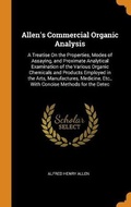 Cover: Allen's Commercial Organic Analysis - Franklin Classics Trade Press