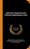 Cover: Software Complexity and Software Maintenance Costs - Franklin Classics