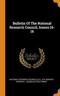 Cover: Bulletin Of The National Research Council, Issues 16-18 - Franklin Classics
