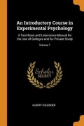 Bild: An Introductory Course in Experimental Psychology - Franklin Classics Trade Press