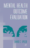 Cover: Mental Health Outcome Evaluation - Academic Press