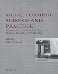 Cover: Metal Forming Science and Practice - Elsevier