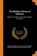 Cover: The Modern Theory of Solution - Franklin Classics Trade Press
