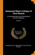 Cover: Immanuel Kant's Critique of Pure Reason - Franklin Classics Trade Press
