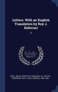 Cover: Letters. With an English Translation by Roy J. Deferrari - Sagwan Press