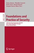 Cover: Foundations and Practice of Security - Springer