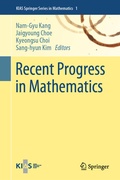 Cover: Recent Progress in Mathematics - Springer