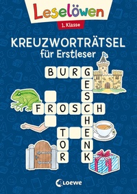 Abbildung von: Leselöwen Kreuzworträtsel für Erstleser - 1. Klasse (Marineblau) - Loewe