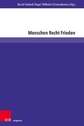 Cover: Menschen Recht Frieden - V&R unipress