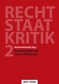 Cover: Rechtskritik mit Louis Althusser - Bertz und Fischer