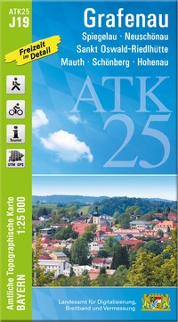 Abbildung von: ATK25-J19 Grafenau (Amtliche Topographische Karte 1:25000) - Landesamt für Digitalisierung, Breitband und Vermessung, Bayern