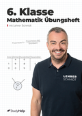 Cover: 6. Klasse Mathematik &Uuml;bungsheft - StudyHelp Verlag