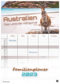 Abbildung von: Australien - das Land der Kängurus - 2023 - Kalender DIN A3 - (Familienplaner) - GP-Fever.de